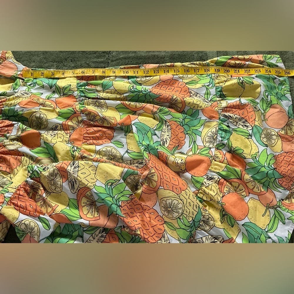 NWT Peyton & Parker Tropical Fruit Print Dress - Picture 9 of 9